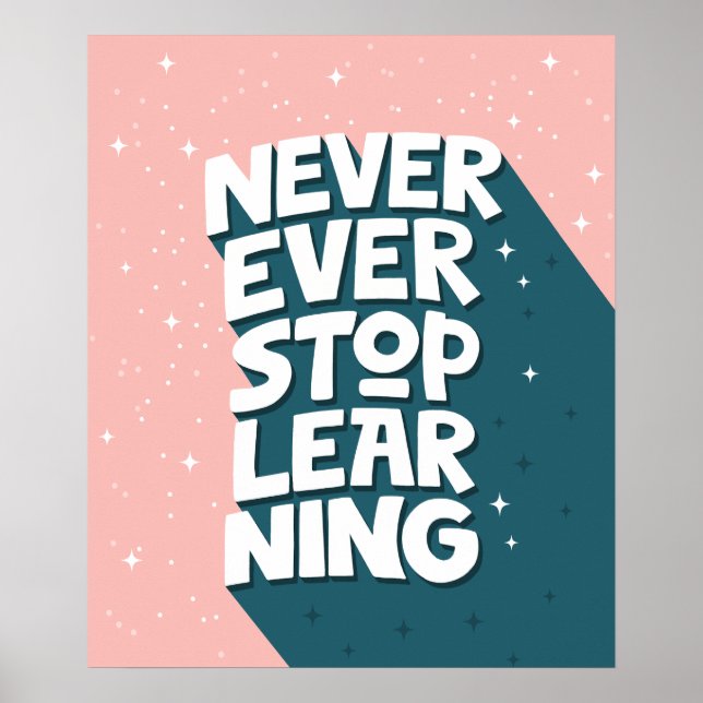 Typografie Motivierend Zitat Poster (Vorne)
