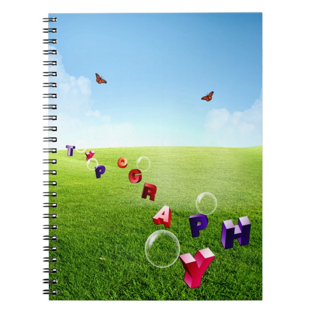 Typografie, Notizblock (Vorderseite)