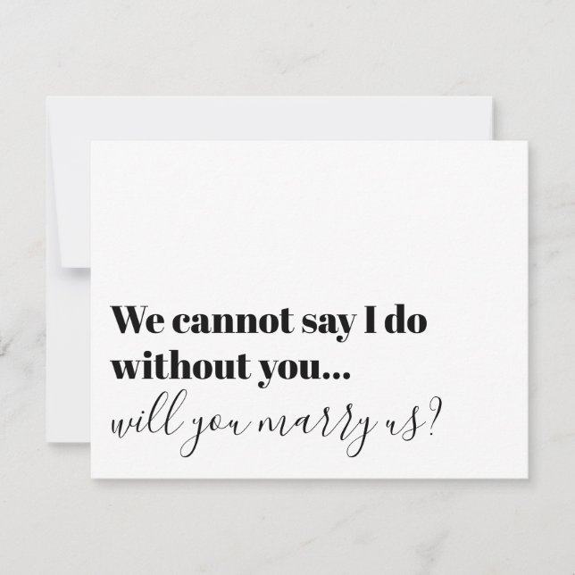 Typografie-Offizieller Vorschlag verheiratet uns E Einladung (Vorderseite)