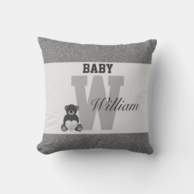 Typografie-personalisierte Kissen (Vorderseite)