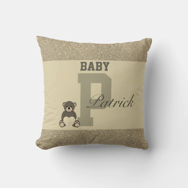 Typografie-personalisierte Kissen (Vorderseite)