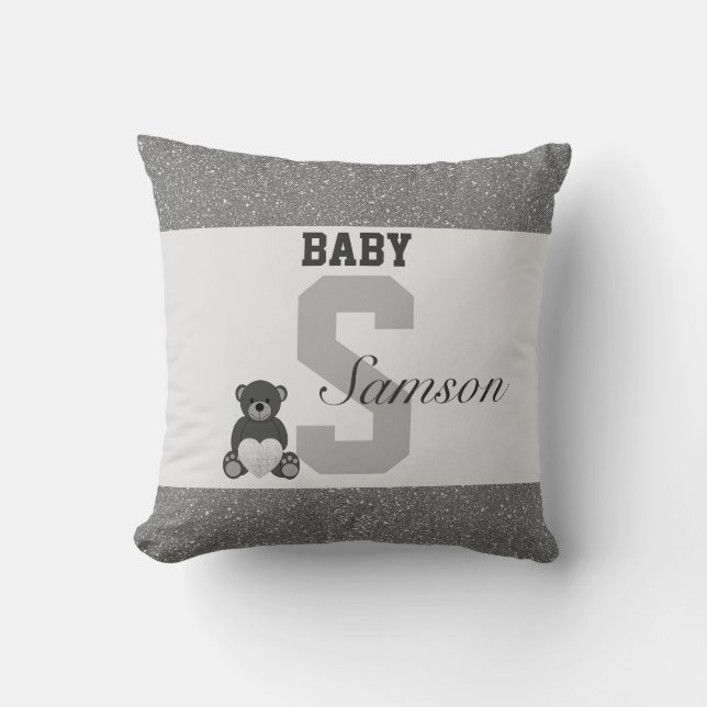 Typografie-personalisierte Kissen (Vorderseite)