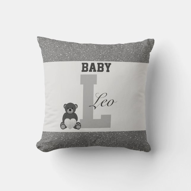 Typografie-personalisierte Kissen (Vorderseite)