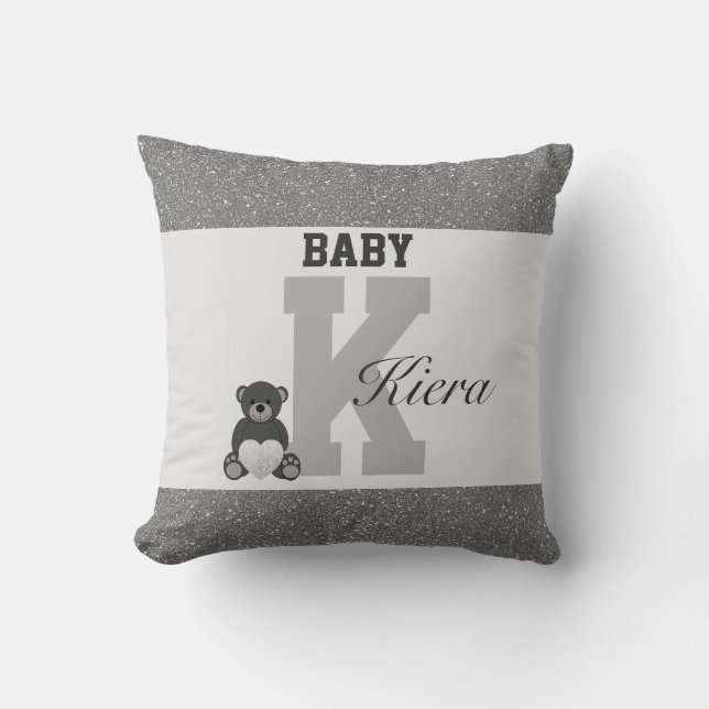 Typografie-personalisierte Kissen (Vorderseite)