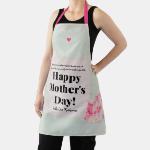 Typografie Pink Herz Niedlich Modern Mothers Day Schürze