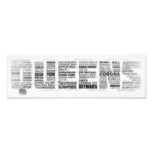 Typografie-Plakat des Queens-New York Fotodruck