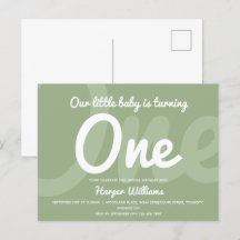 Typografie Sage One Baby Erstgeburt