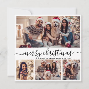 Typografie Schwarz-weiß 5 FotoCollage Weihnachten