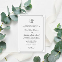 Typografie Schwarz-Weiß-Hochzeit