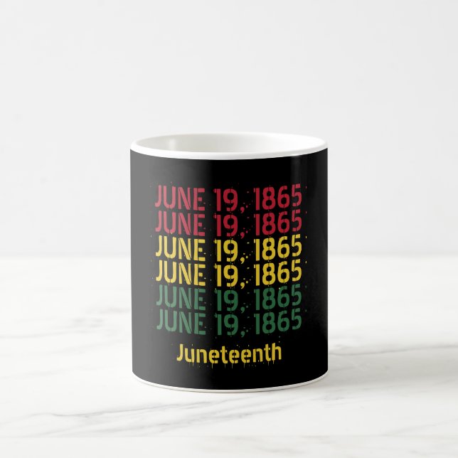 Typografie Schwarze Geschichte 19. Juni 1865 19. Kaffeetasse (Mittel)