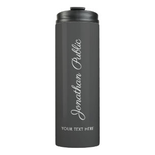 Typografie Script Name Modern Elegante Thermosbecher