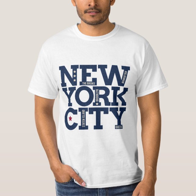 Typografie-Shirts und Jacken in New York (Vorderseite)