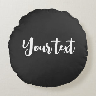 Typografie Skriptvorlage Moderne Elegant Rundes Kissen