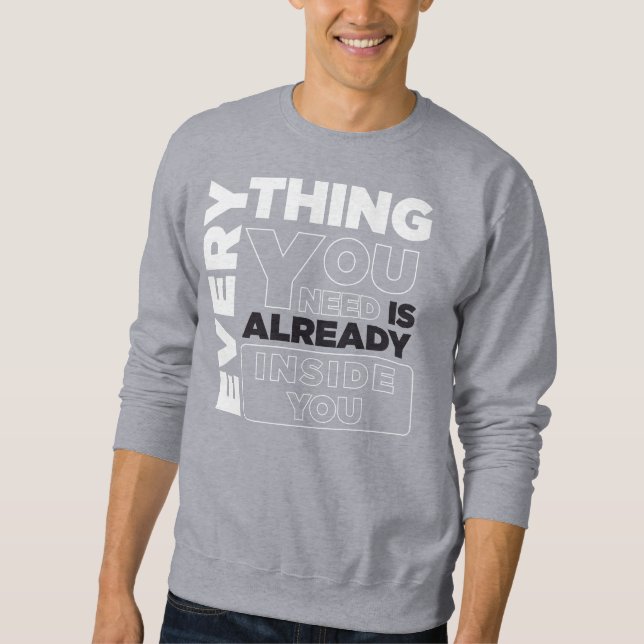 Typografie Sweat Shirt (Vorderseite)