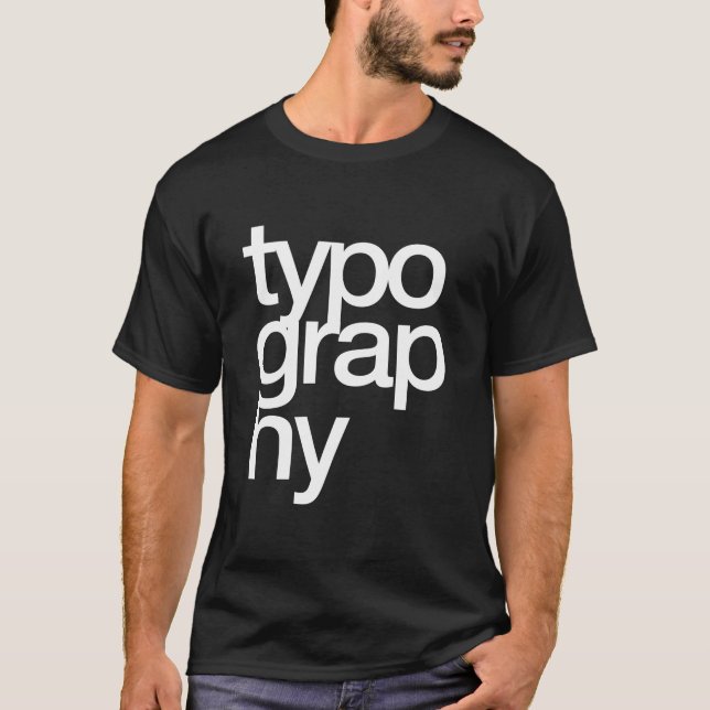 Typografie T-Shirt (Vorderseite)