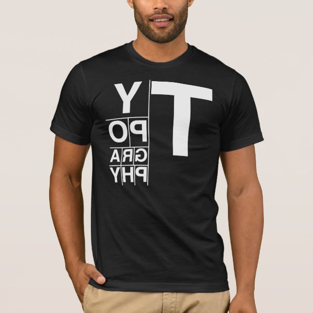 Typografie T-Shirt (Vorderseite)