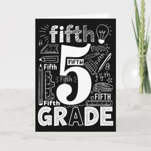 Typografie-Team der 5. Klasse Klassenlehrer Ck T Karte