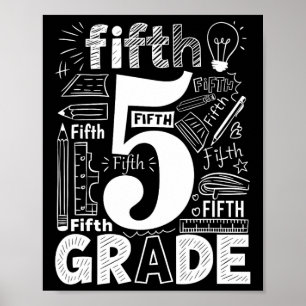Typografie-Team der 5. Klasse Lehrer Ck T Poster