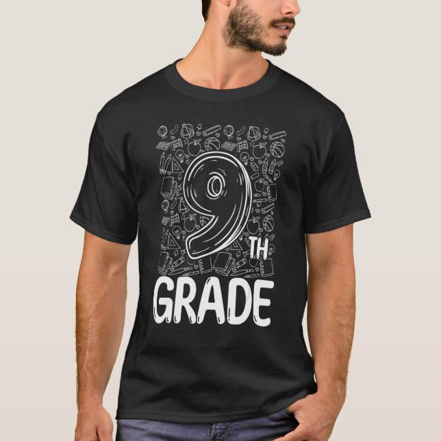 Typografie-Team der neunten Klasse zurück zum Scho T-Shirt (Vorderseite)