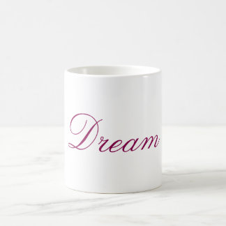Typografie Text Dream Kaffeetasse