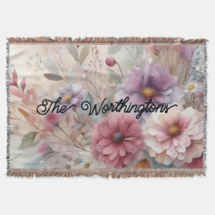 Typografie Text Herbstblätter und Blumen Wasserfar Decke