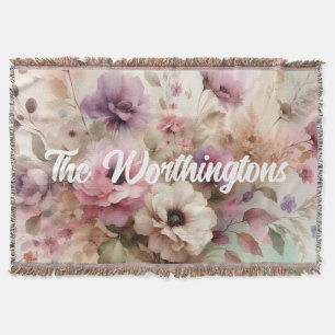 Typografie Text Herbstblätter und Blumen Wasserfar Decke