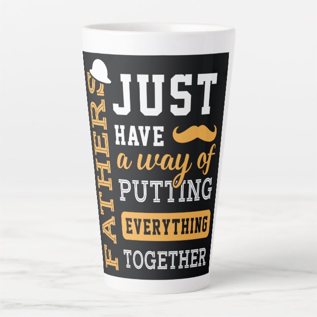 Typografie Vatertag Milchtasse (Vorderseite)