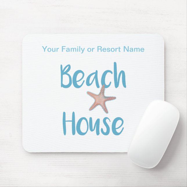 Typografie von Beach House Mousepad (Mit Mouse)