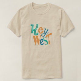 Typografie von Key West-Spaß T-Shirt