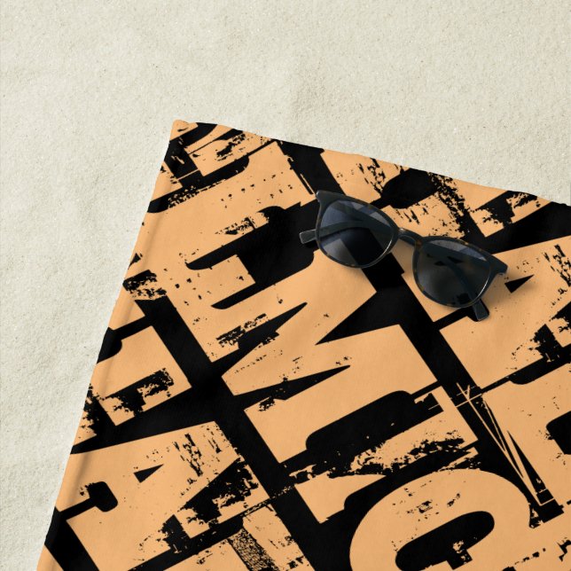 Typografie von Michael oder Ihrem Namen oder Textm Strandtuch (Beispiel)