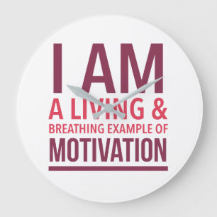 Typografie Wall Clock Große Wanduhr