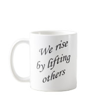 Typografie Wir erheben uns, indem wir andere inspi