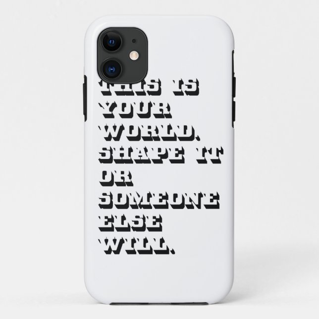 Typografiefall Case-Mate iPhone Hülle (Rückseite)