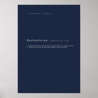 Typografieposter Küchennomen Poster