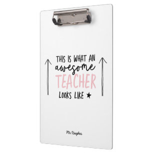 Typografierosa-Geschenk-Tasche des fantastischen Klemmbrett