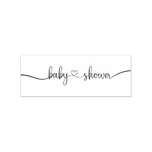 Typografische Kalligrafie Benutzerdefinierte Babyp Gummistempel