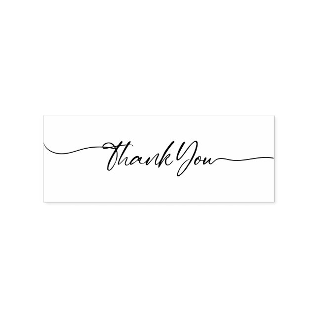 Typografische Kalligrafie Custom Vielen Dank Gummistempel (Prägung)