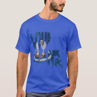 Typografische Kartenflagge T-Shirt