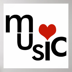 typografische Musikgestaltung Poster