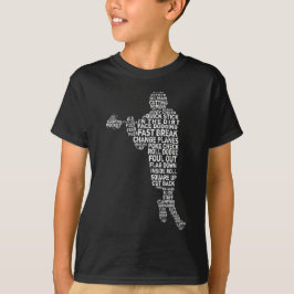 Typografischer Lacrosse Player T - Shirt