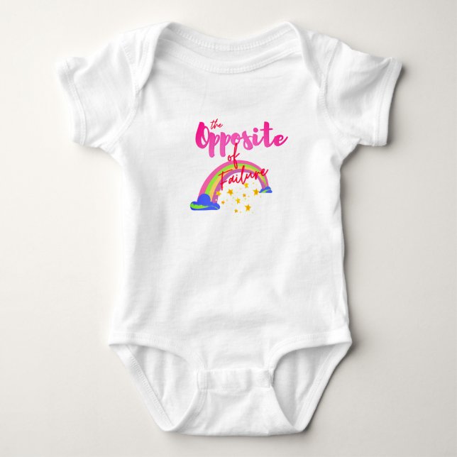 Typografischer motivierend Babybodyanzug Baby Strampler (Vorderseite)