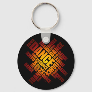 Typografischer Schlüsselanhänger (Feuer)