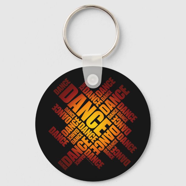 Typografischer Schlüsselanhänger (Feuer) (Vorderseite)