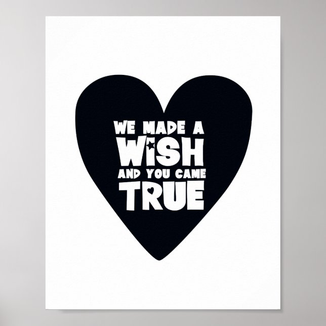 Typografischer Schwarz-Weiß-Scandi Inspiration Poster (Vorne)