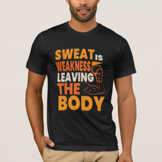 typografischer T - Shirt für Gym und Fitness