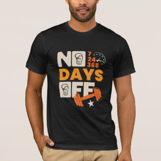 typografischer T - Shirt für Gym und Fitness