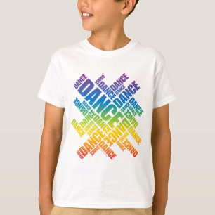 Typografischer Tanz (Spektrum) T-Shirt