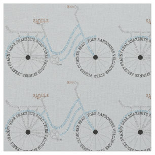 Typografisches Fahrrad-Fahrrad-radfahrendes Stoff