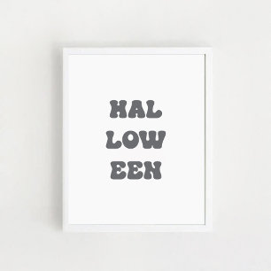 Typografisches Halloween-Plakat Poster
