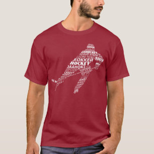 Typografisches Hockey-Spracht-shirt T-Shirt